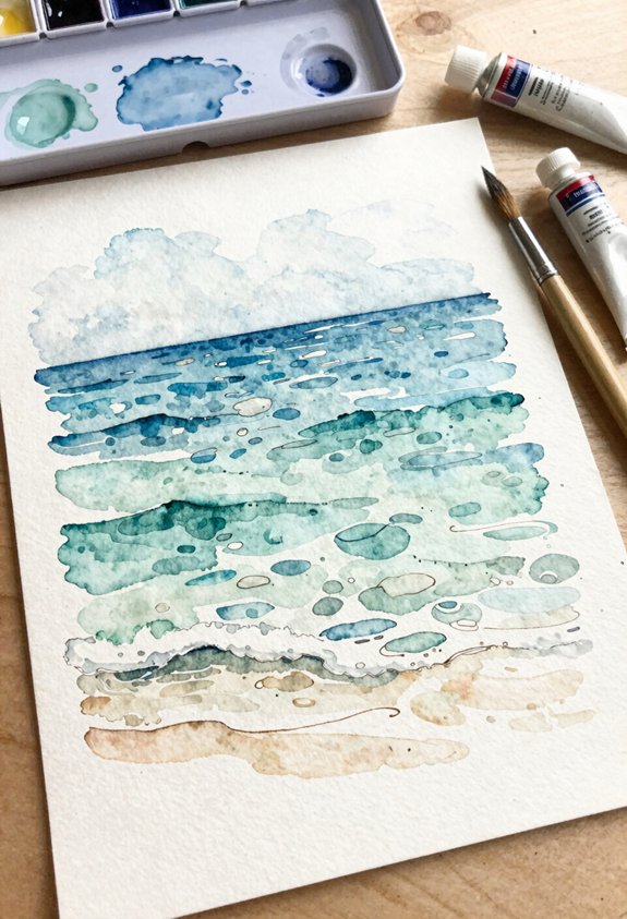 calming ripple water texture