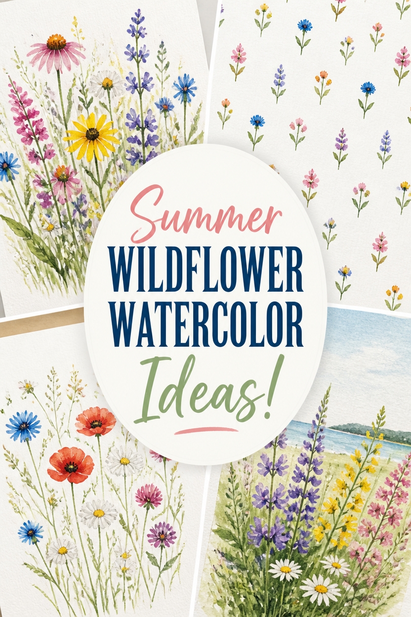 colorful tiny wildflower pattern