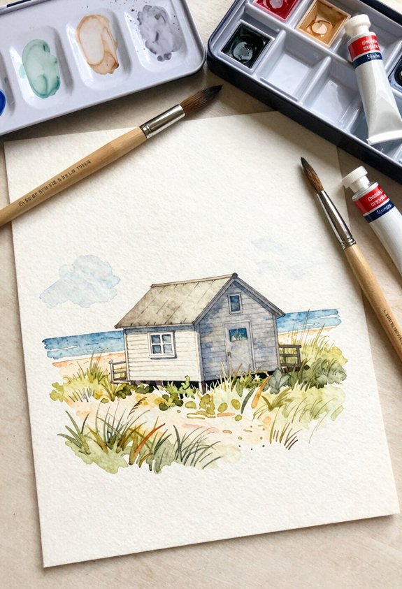 cozy coastal beach cabin