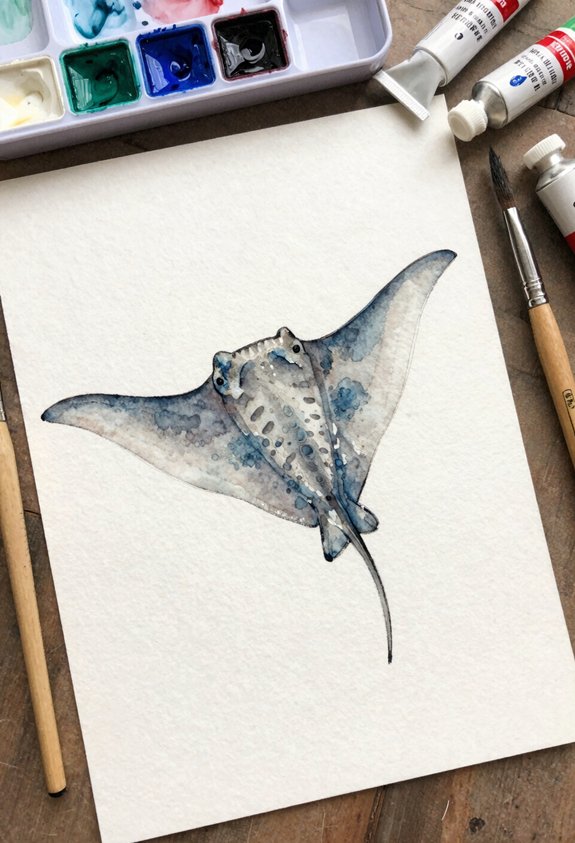 graceful manta ray motion