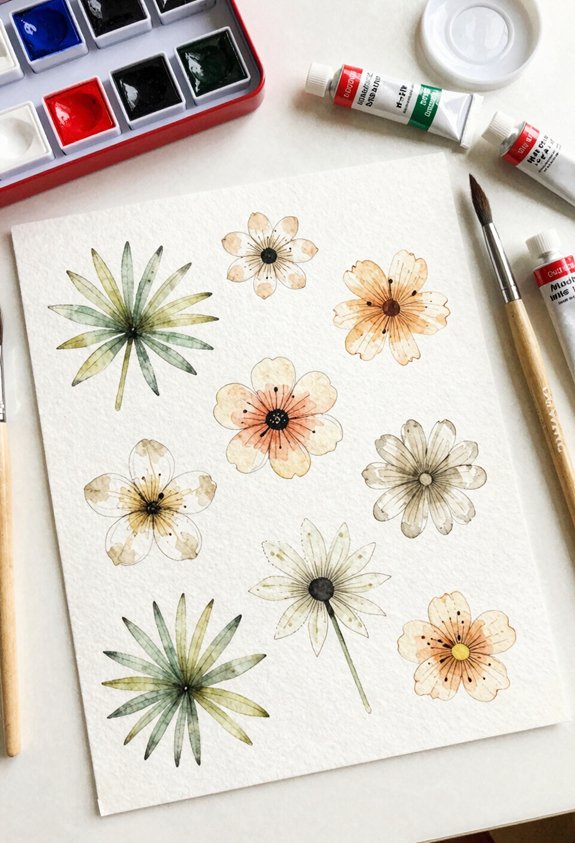 island flower pattern repetition