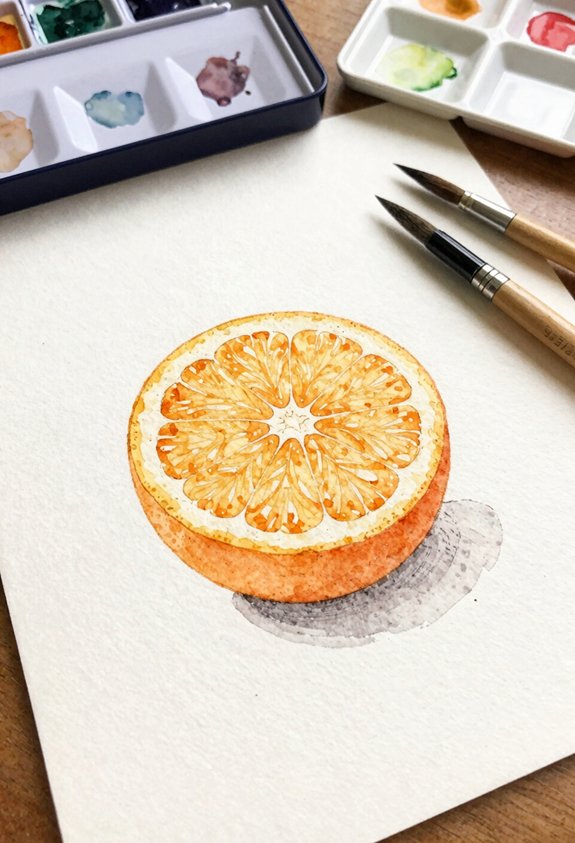 juicy orange with pale rind