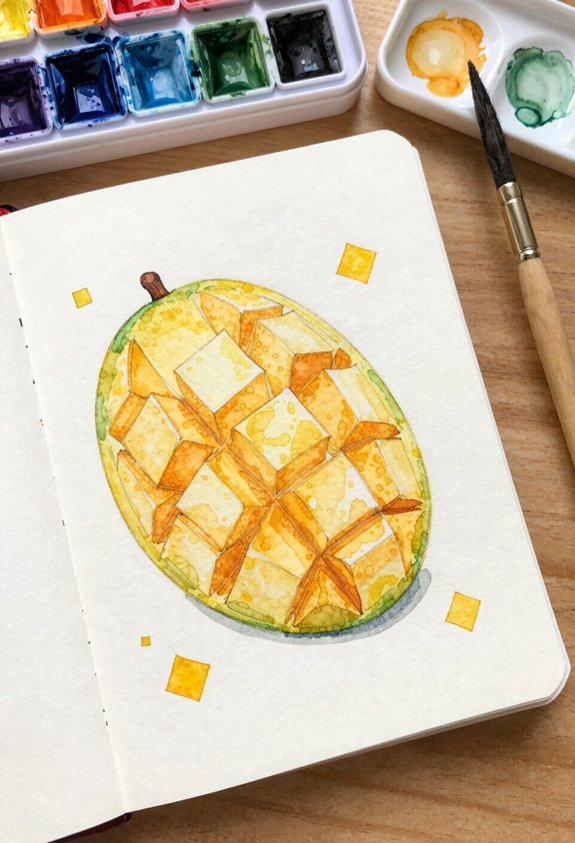 mango cube summer pattern