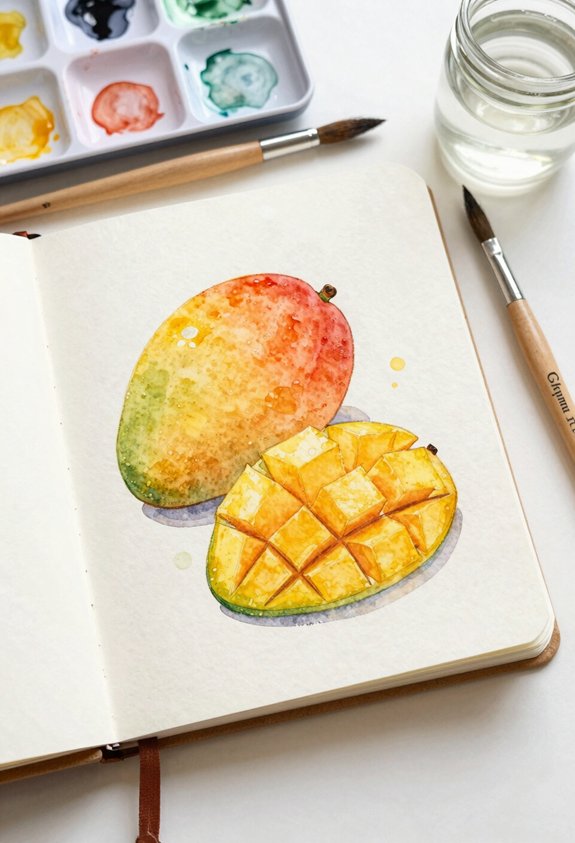 mango sketchbook summer fun