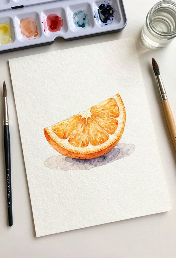 natural orange wedge shadows