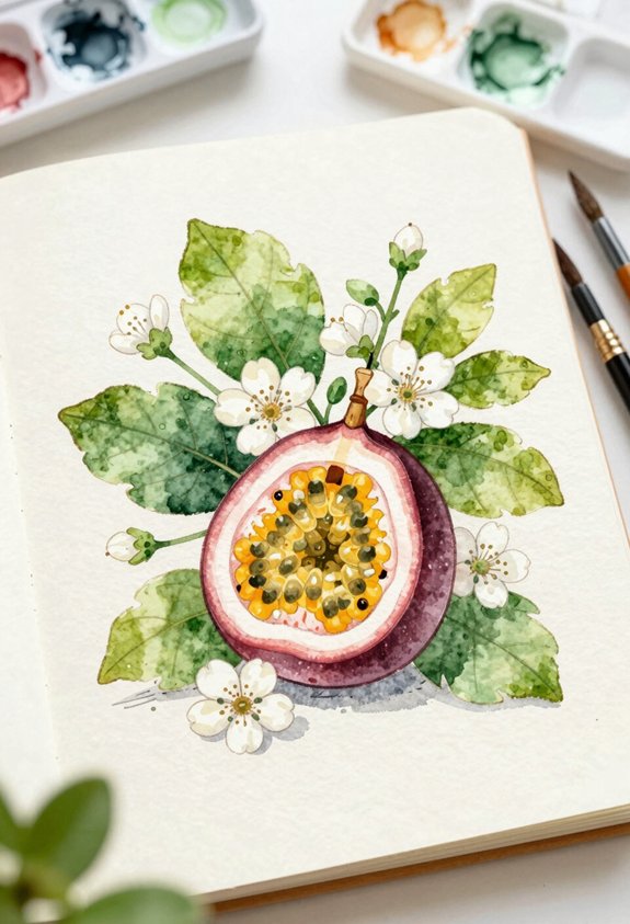passion fruit garden scene