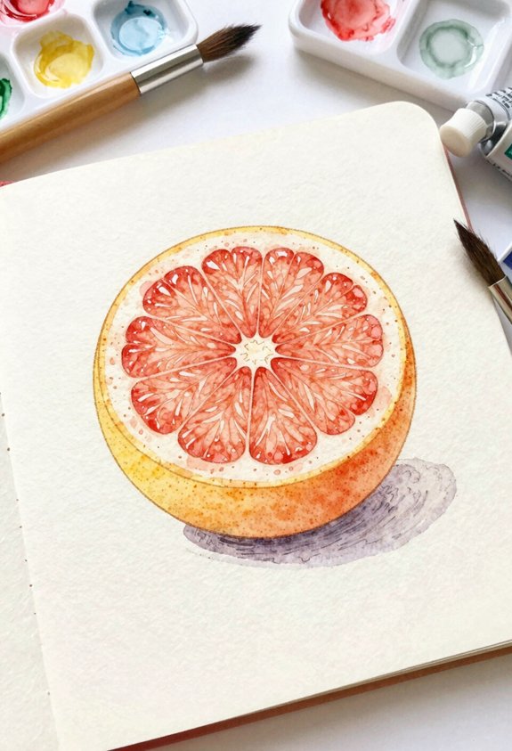 pink center yellow rind