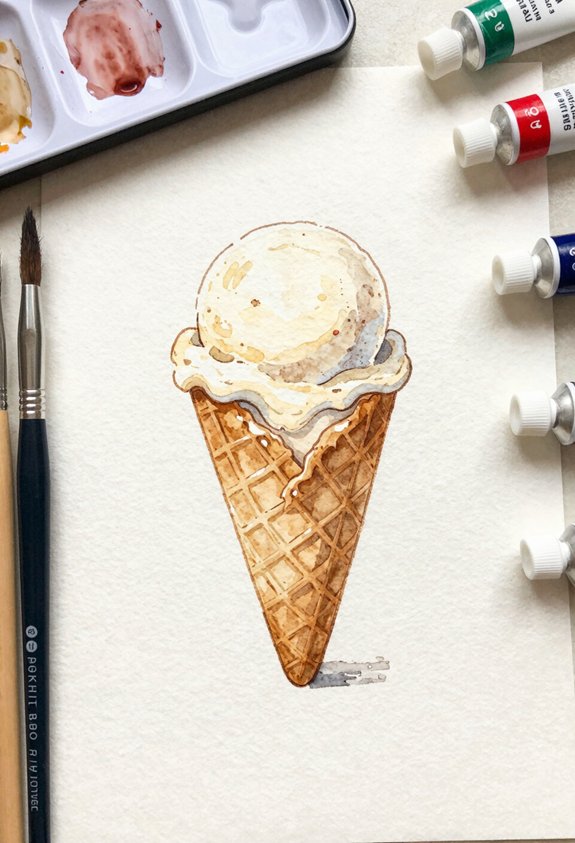 simple waffle cone scoop