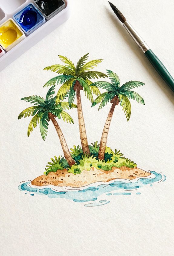 small tropical island retreat