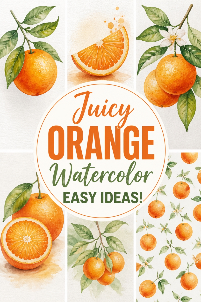tiny orange leaf pattern