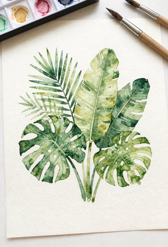 tropical foliage corner oasis