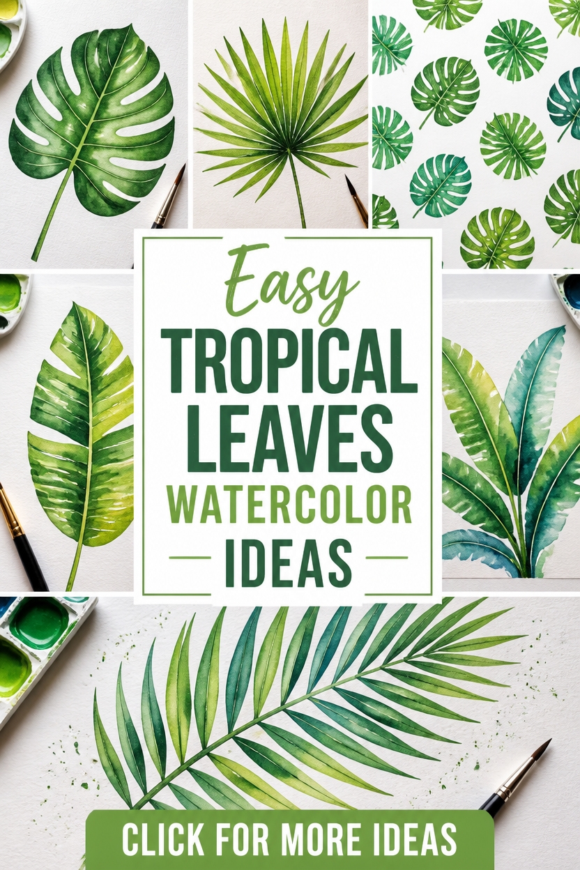 tropical leaf pattern design