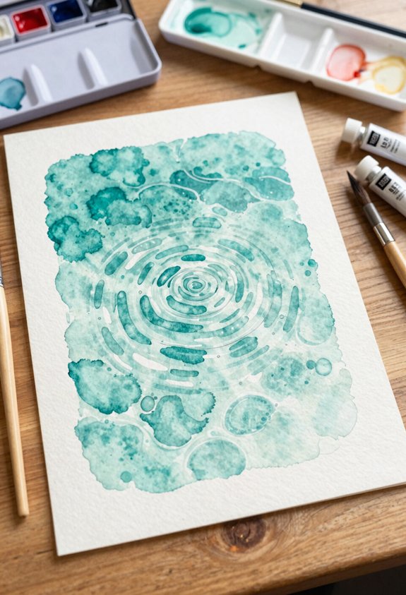 turquoise ripple water background