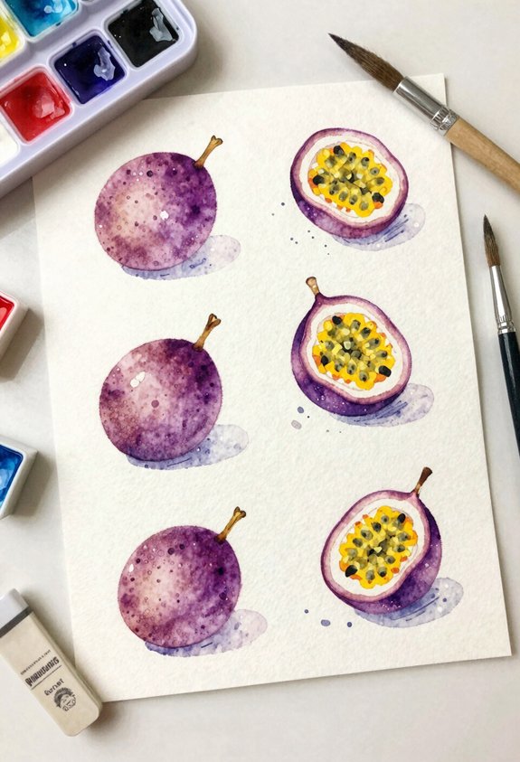 vibrant passion fruit pattern