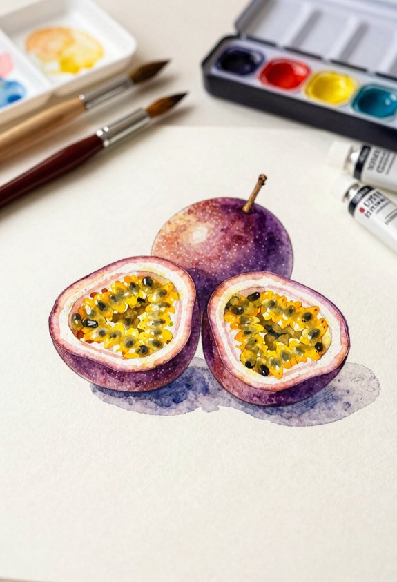 vivid passion fruit display