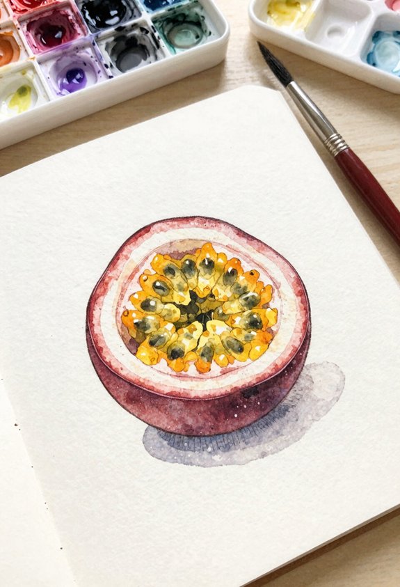 vivid passion fruit slice