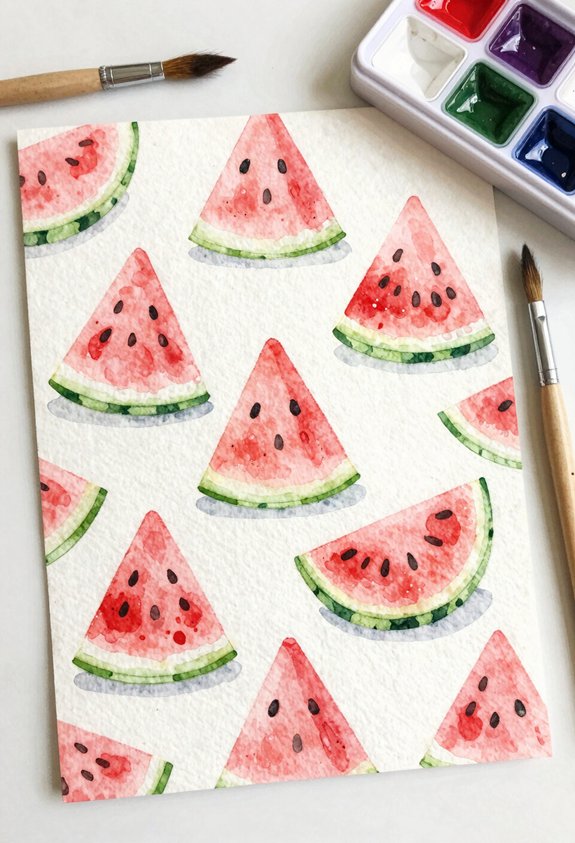 watermelon pattern background design