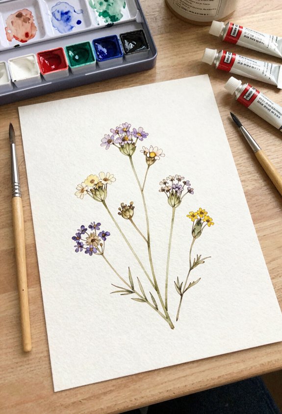 wildflower pressed art